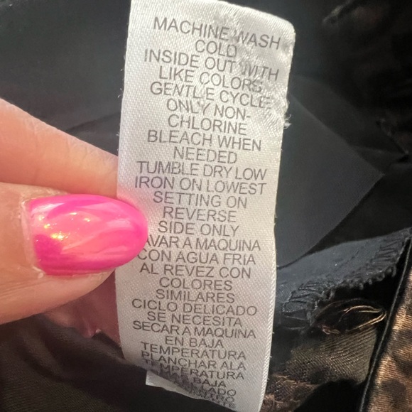 Democracy Absolution Jeans Womens 8 Stretch Mid Rise Skinny Brown Black Leopard - Picture 6 of 12